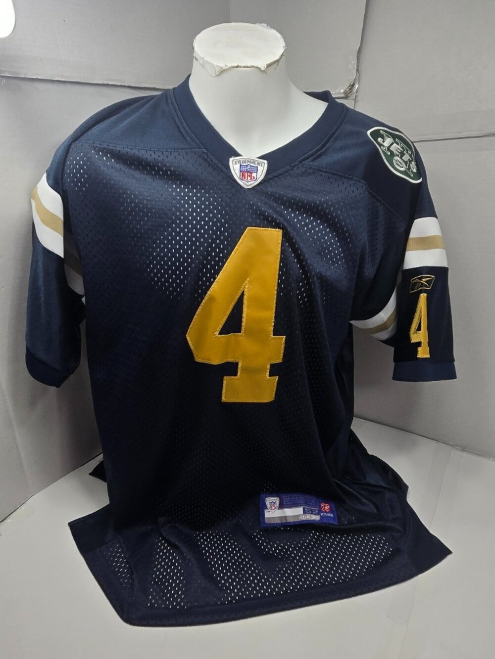 Brett Favre #4 New York Jets Reebok NFL Jersey Size 52